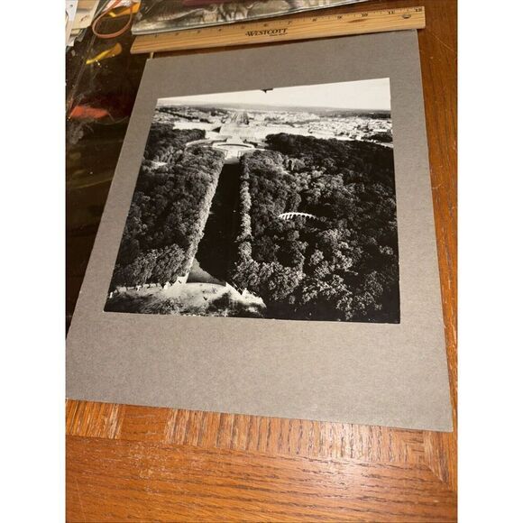 Vintage Versailles Palace Mounted French Architecture Reconnaissance Air Photo - Picture 1 of 5